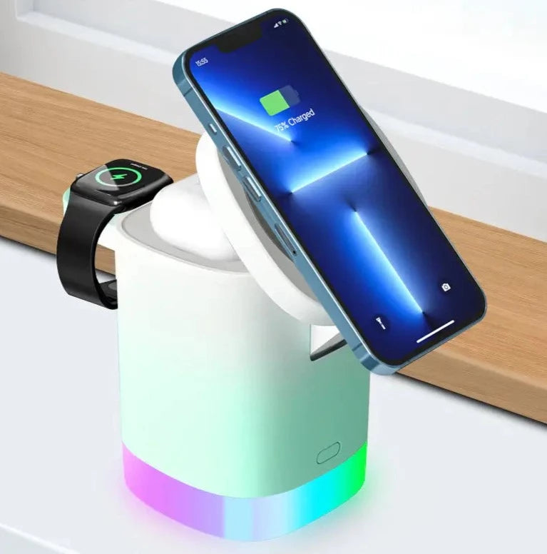 3-In-1 Kabelloses Led-Ladegerät