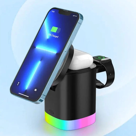 3-In-1 Kabelloses Led-Ladegerät