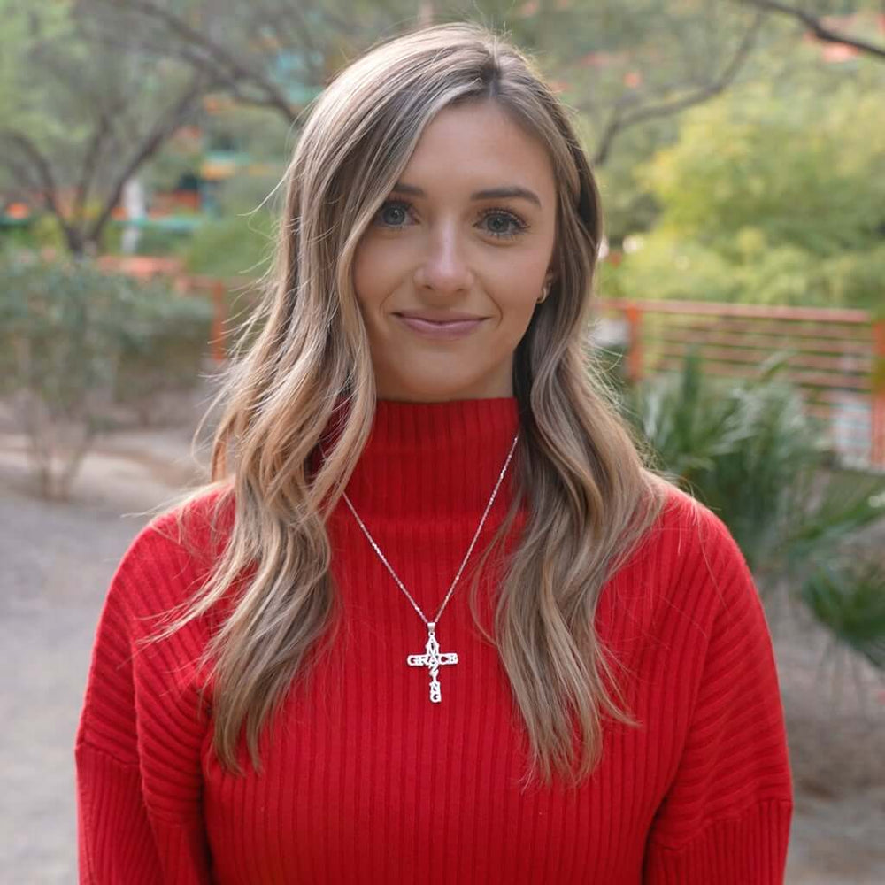 Amazing Grace Kreuz Halskette