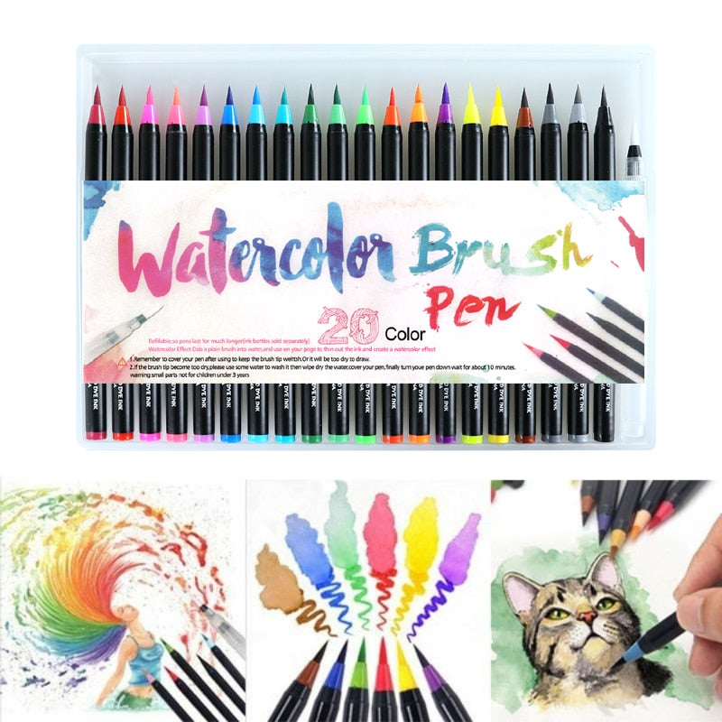 Aquarell-Pinselstifte (20-Teiliges Set)