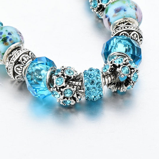 Armband Mit Blauem Kristallcharme