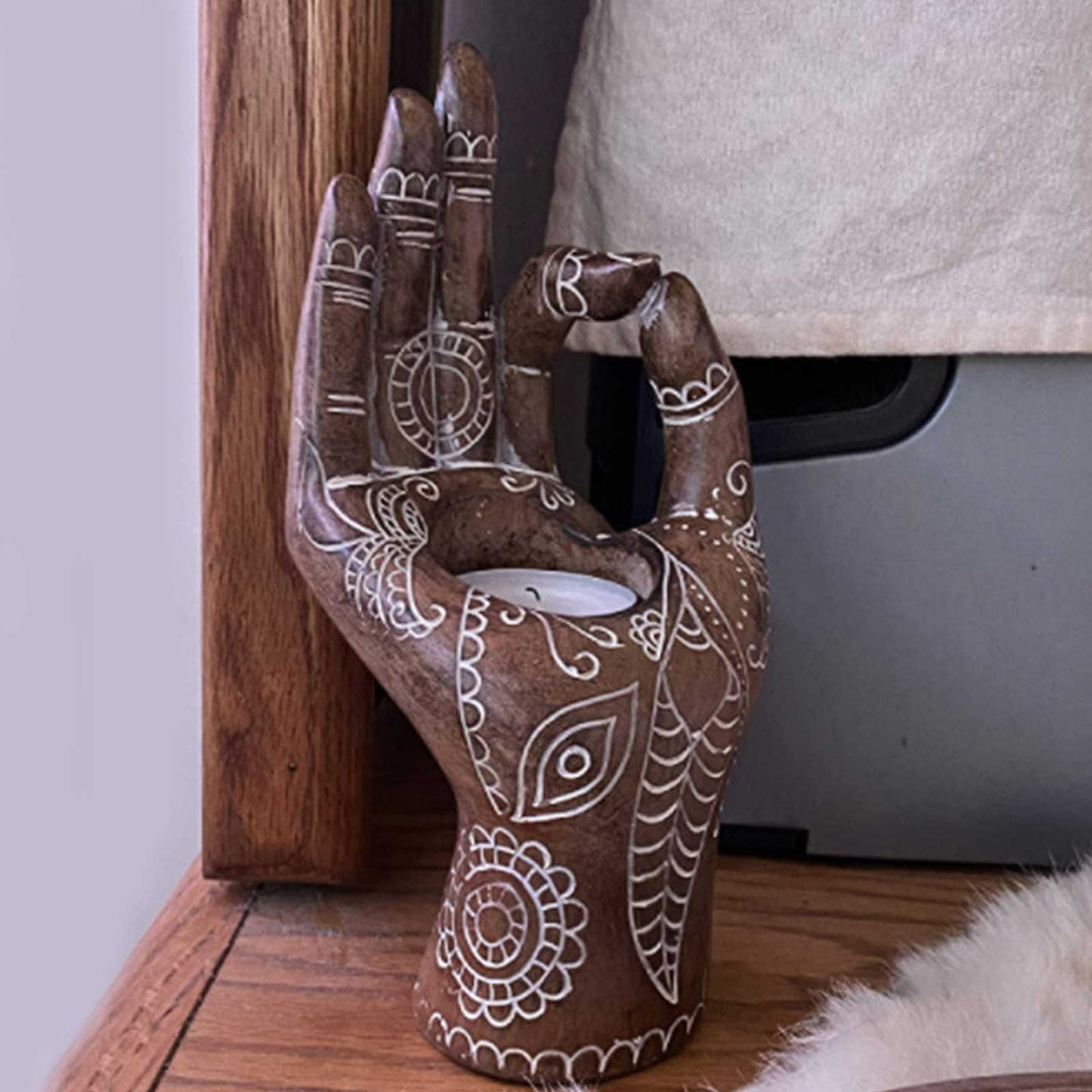 Buddha Hand Kerzenhalter