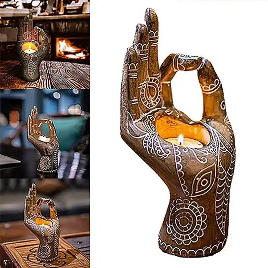 Buddha Hand Kerzenhalter