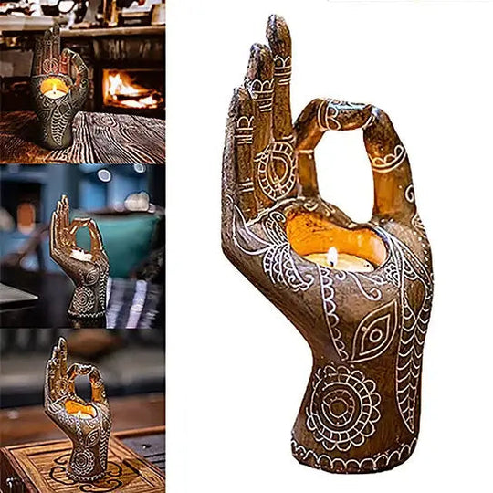 Buddha Hand Kerzenhalter