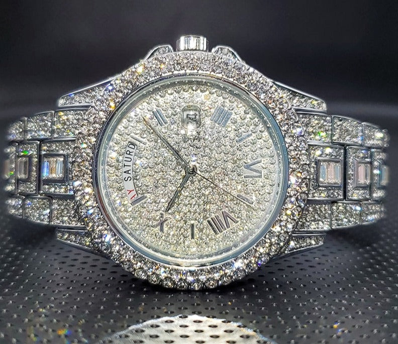 Diamant Herrenuhr