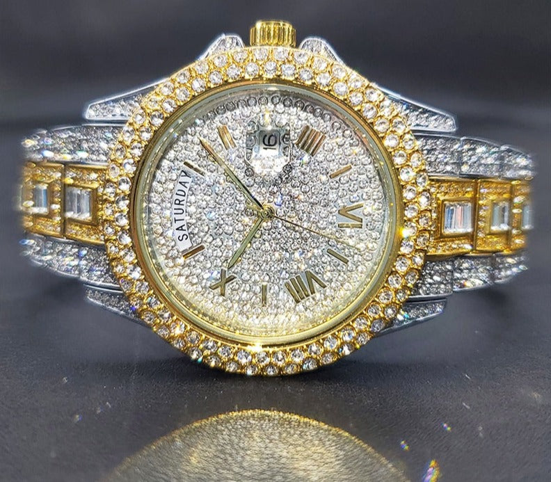 Diamant Herrenuhr