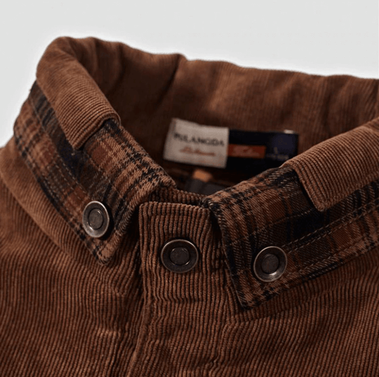 Flanell-Karierte Winterjacke