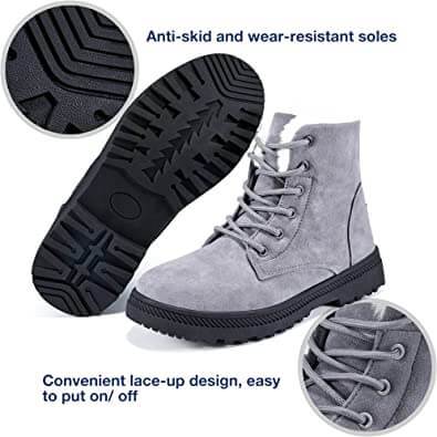 Flauschige Schneestiefel
