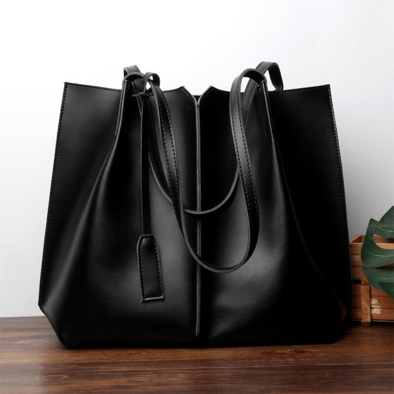 Frauen Leder Tote Tasche
