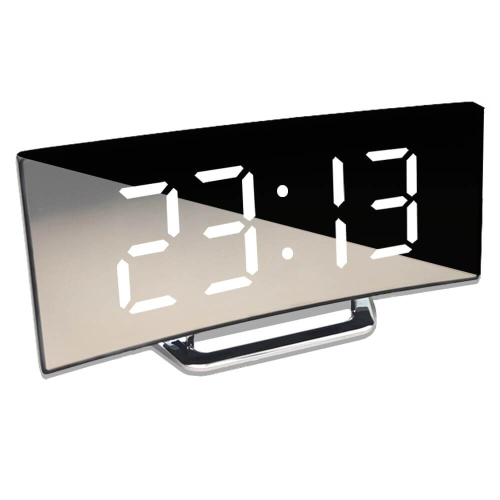 Gebogener Led-Digitalwecker
