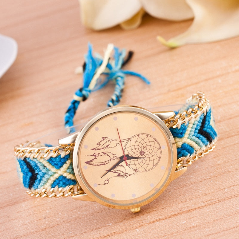 Geflochtene Traumfänger-Uhr