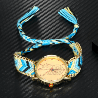 Geflochtene Traumfänger-Uhr