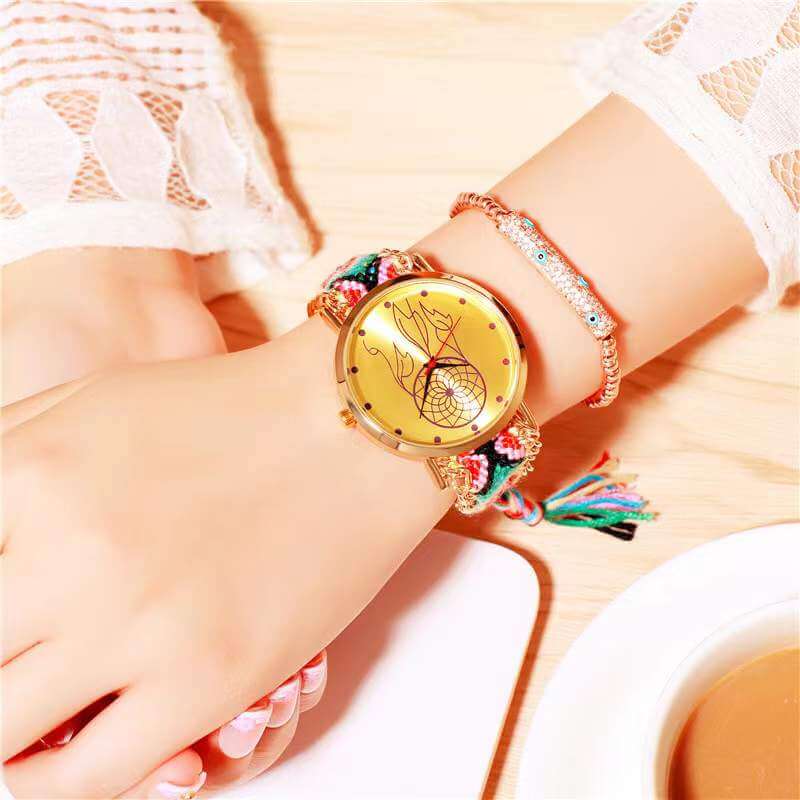 Geflochtene Traumfänger-Uhr