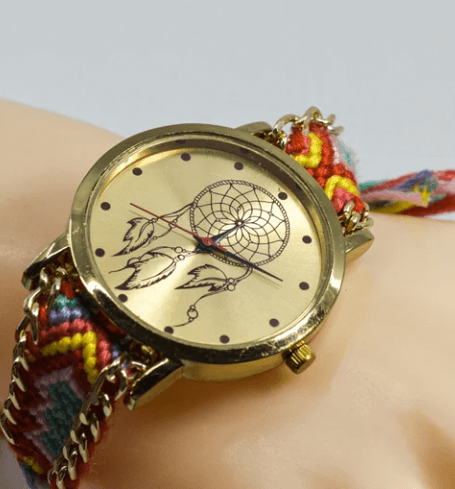 Geflochtene Traumfänger-Uhr