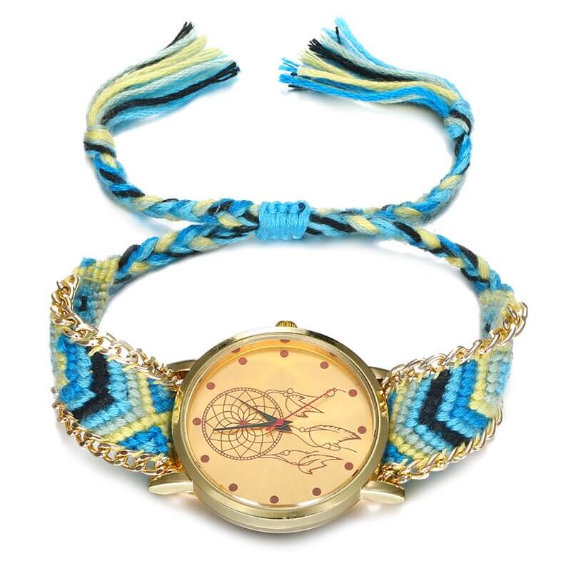 Geflochtene Traumfänger-Uhr