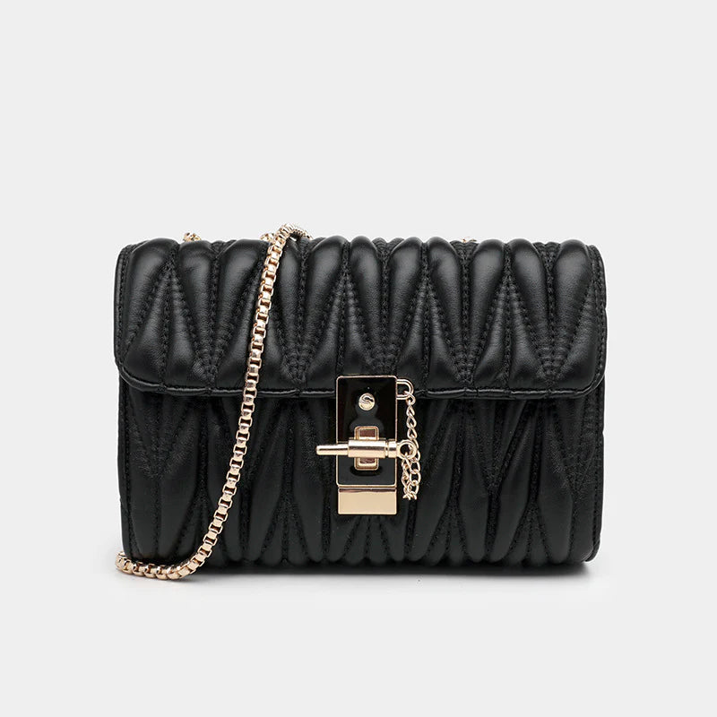 Geometrische Ledertasche Für Frauen