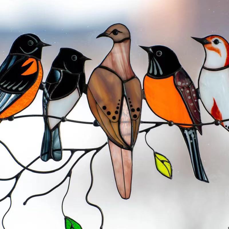 Glasmalerei Vogel Sonnenfänger