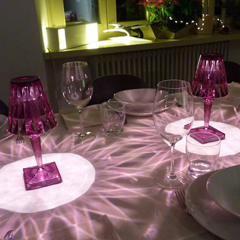 Glitzernde Diamant Acryl Lampe