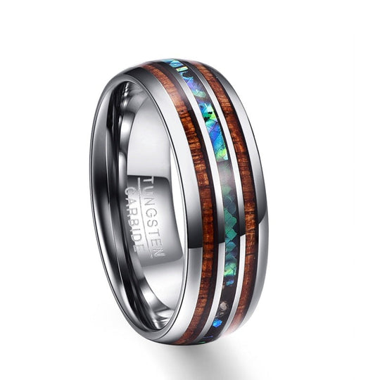 Hawaiianischer Koa Holz Ring