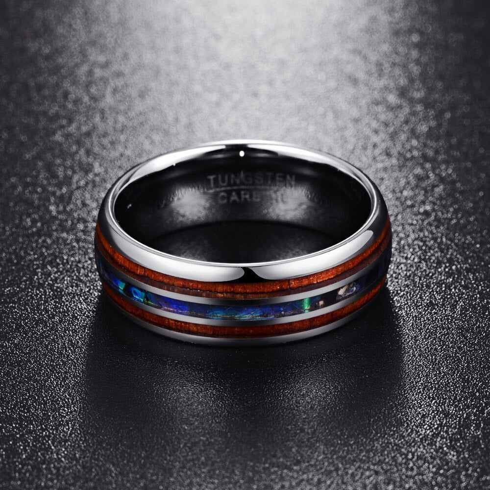 Hawaiianischer Koa Holz Ring
