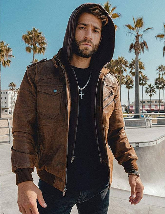 Herren Lederjacke