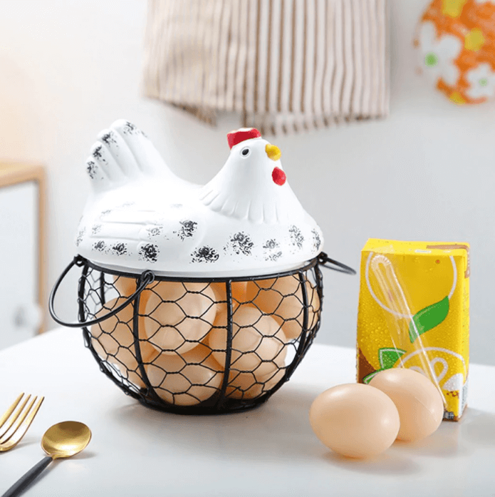 Keramischer Eieraufbewahrungskorb