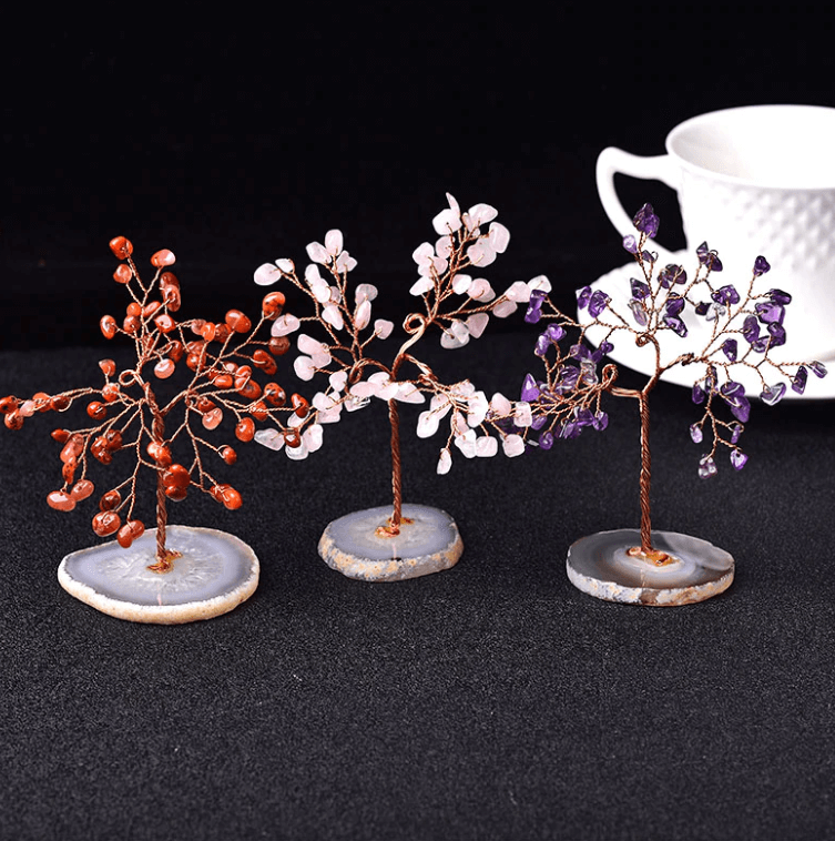 Kristall Baum Des Lebens Schreibtisch Skulptur