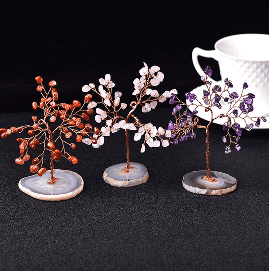 Kristall Baum Des Lebens Schreibtisch Skulptur