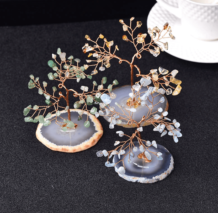 Kristall Baum Des Lebens Schreibtisch Skulptur