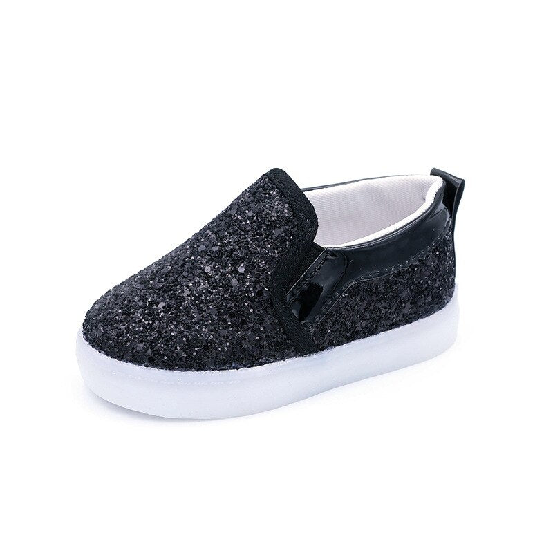 Led Glittery Kinder Turnschuhe