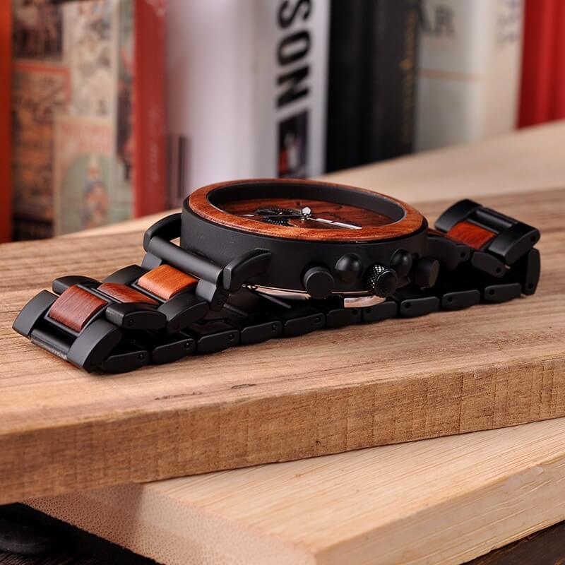 Luxuriöse Herrenuhr Aus Holz