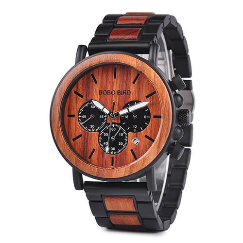 Luxuriöse Herrenuhr Aus Holz