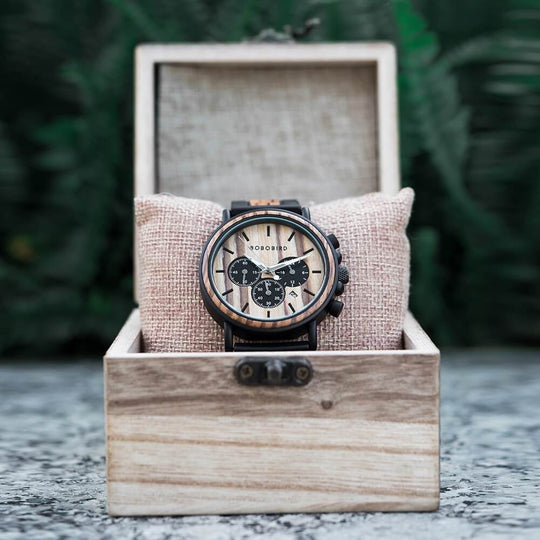 Luxuriöse Herrenuhr Aus Holz