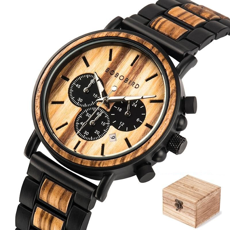 Luxuriöse Herrenuhr Aus Holz