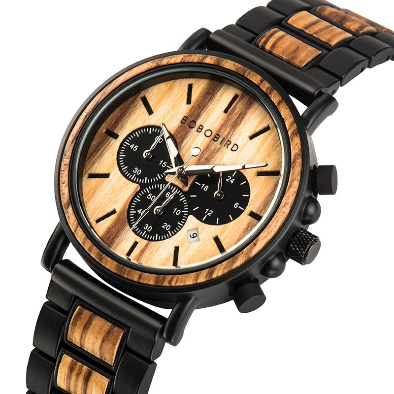Luxuriöse Herrenuhr Aus Holz