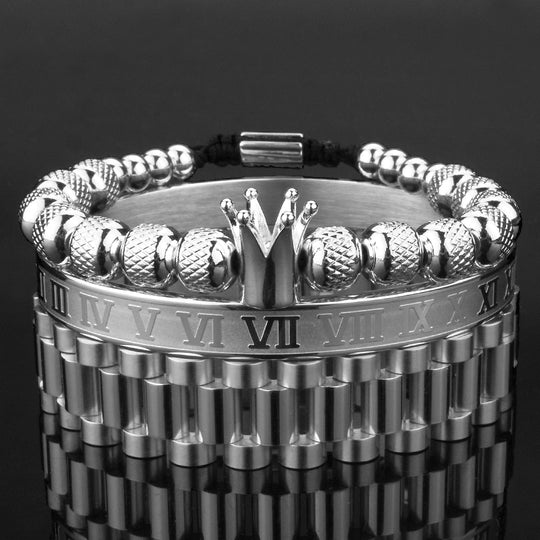 Luxuriöses Kronen-Armband-Set