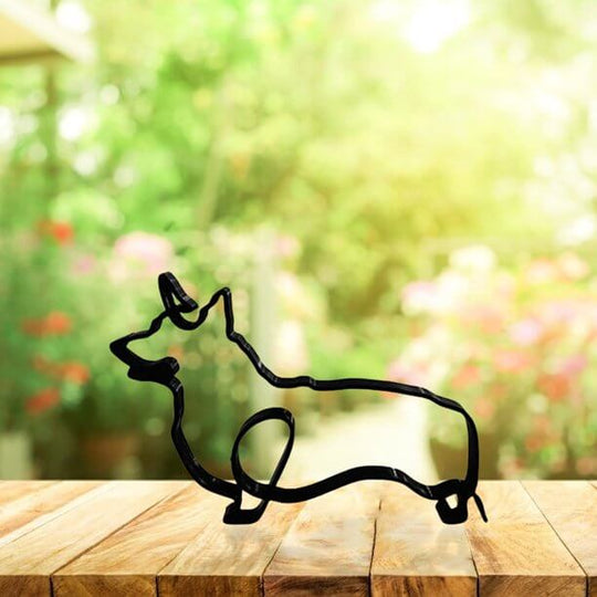 Minimalistische Hundeskulptur