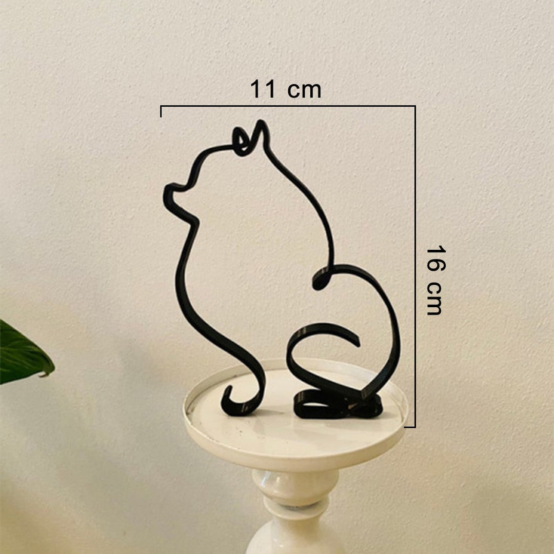 Minimalistische Hundeskulptur
