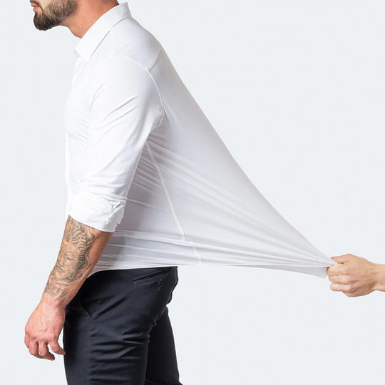 Modernes Stretch-Langarmhemd