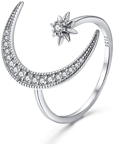 Mondsichel Stern Ring