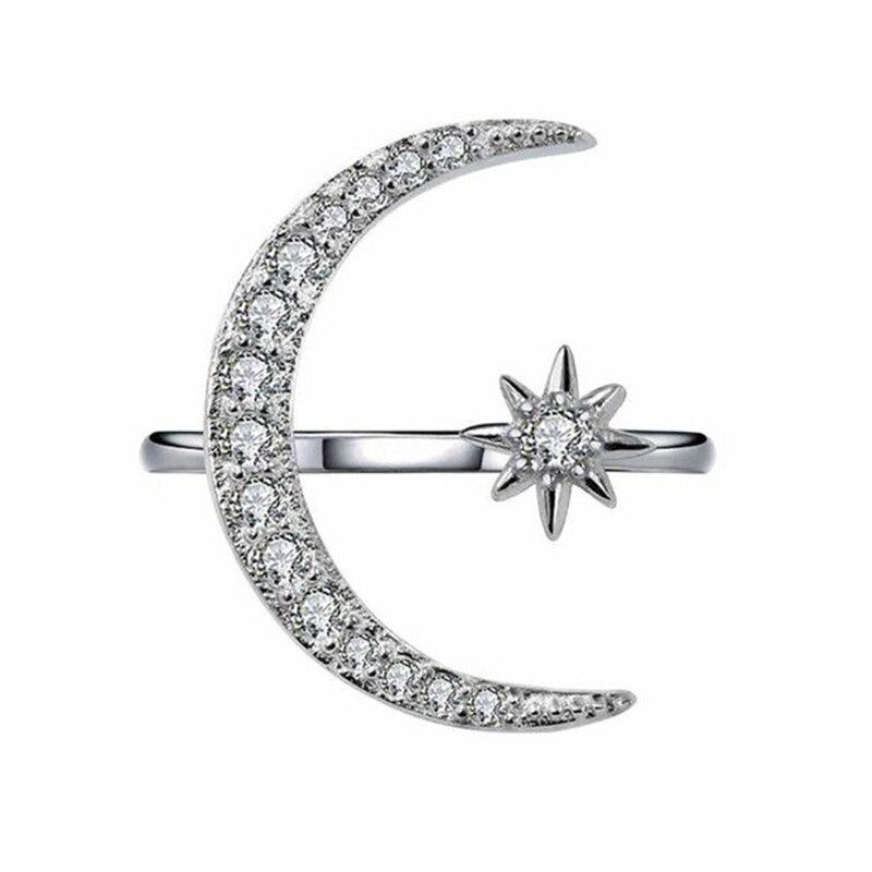 Mondsichel Stern Ring