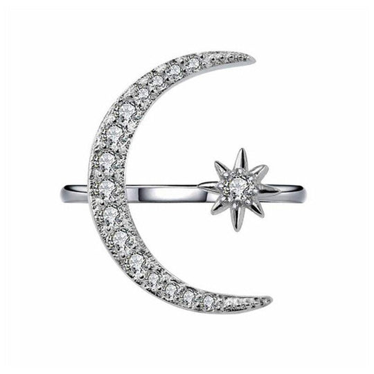Mondsichel Stern Ring