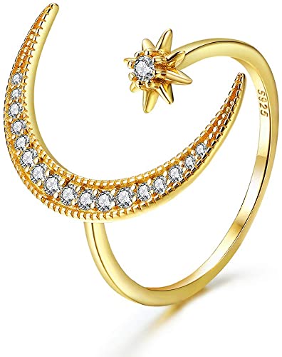 Mondsichel Stern Ring