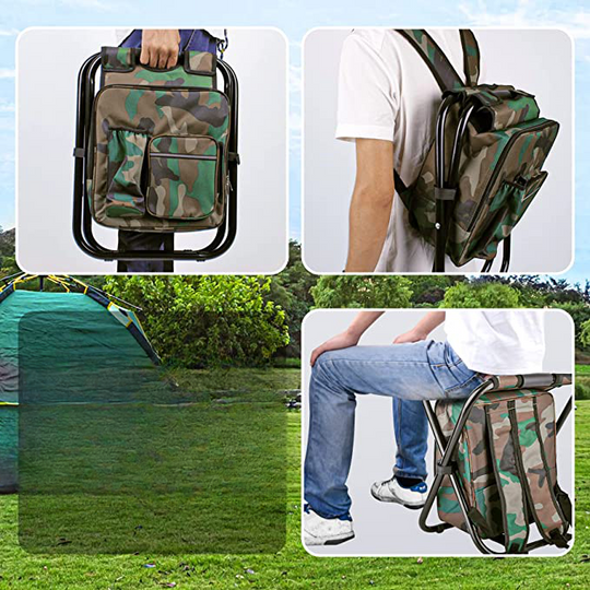 Multifunktionaler Outdoor-Rucksackstuhl