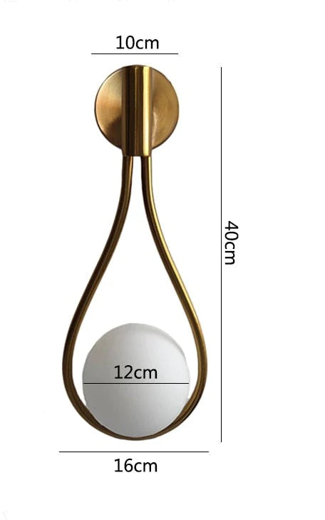 Nordic Creative Metall-Wandleuchte