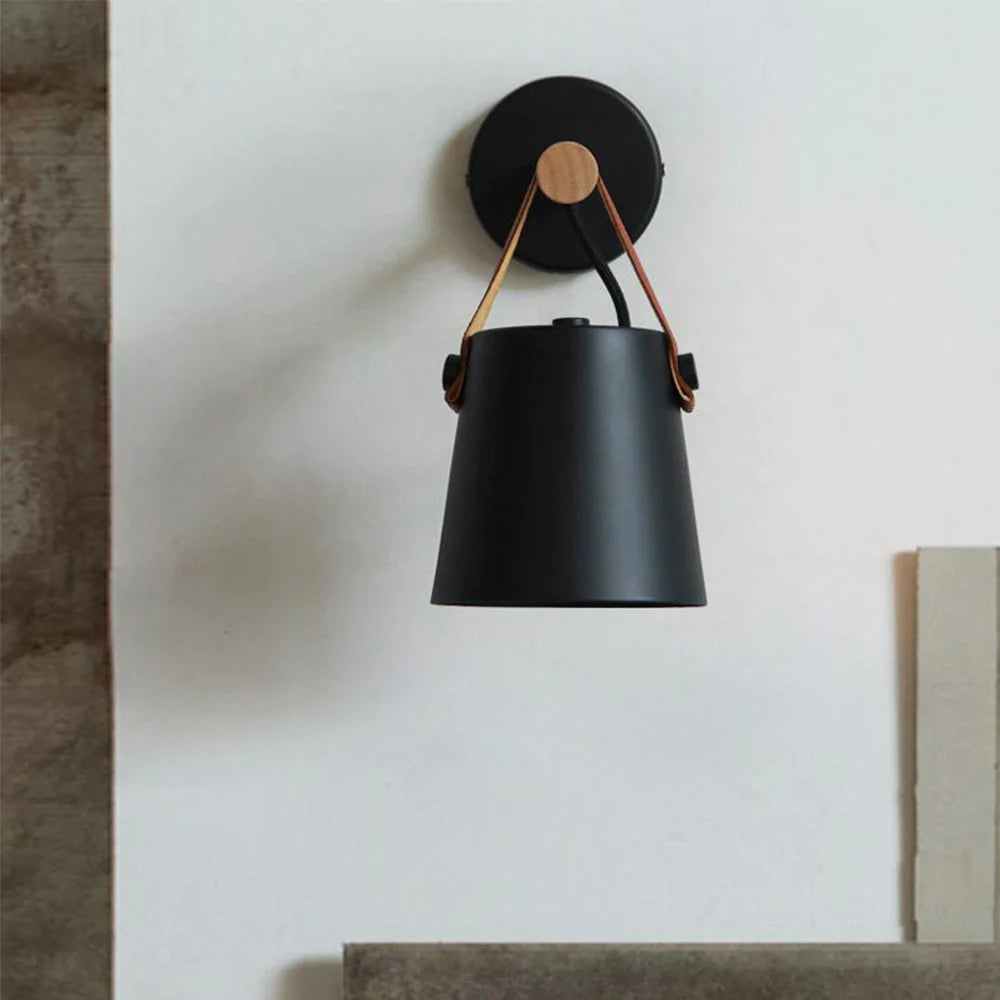 Nordische Wooden Wandleuchte