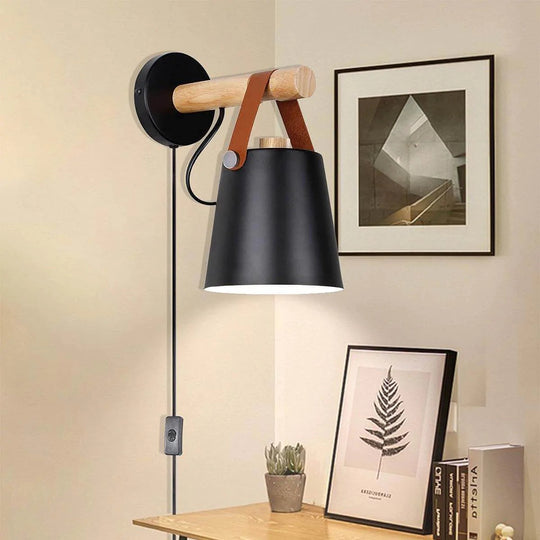 Nordische Wooden Wandleuchte