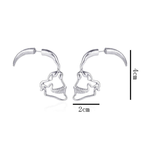 Ohrstecker Mit Hohlschädel