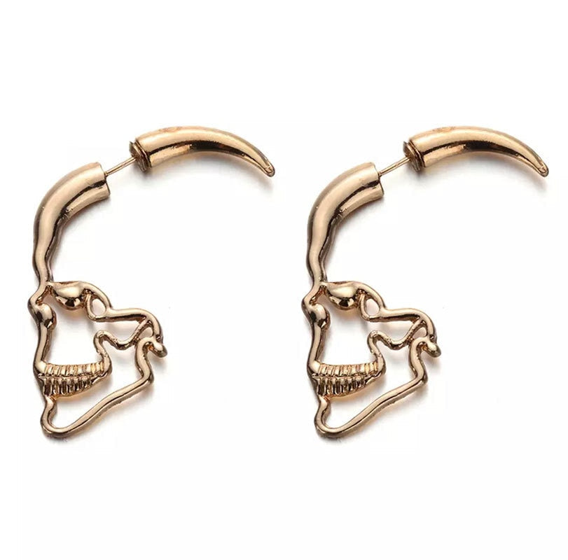 Ohrstecker Mit Hohlschädel