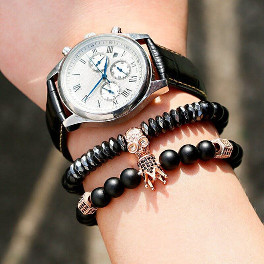 Onyx Stein Armband